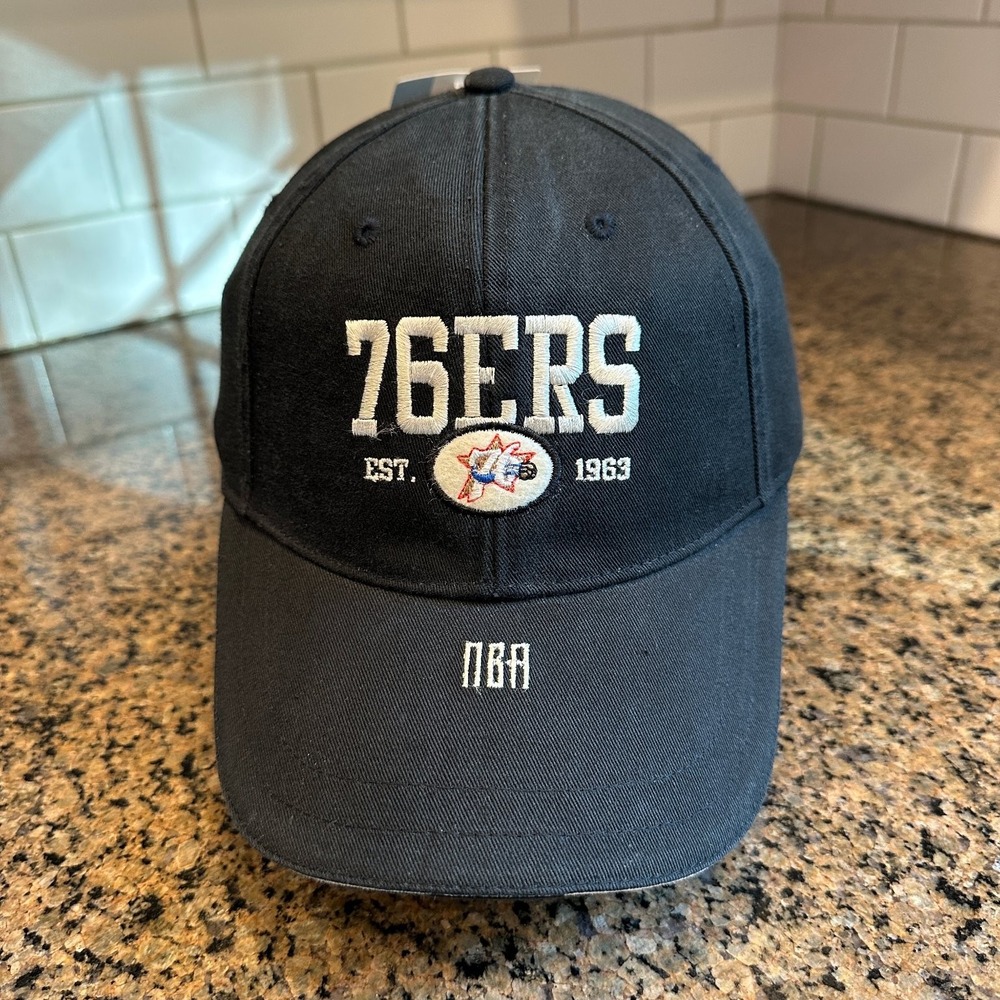 Vintage 90s Philadelphia 76ers Drew Pearson Hat Strap back NBA Deadstock New
